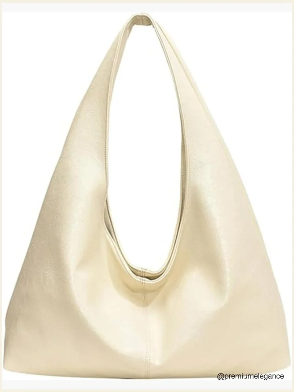 Large Slouchy Hobo Work Tote Bag Faux Leather Shoulder Bag